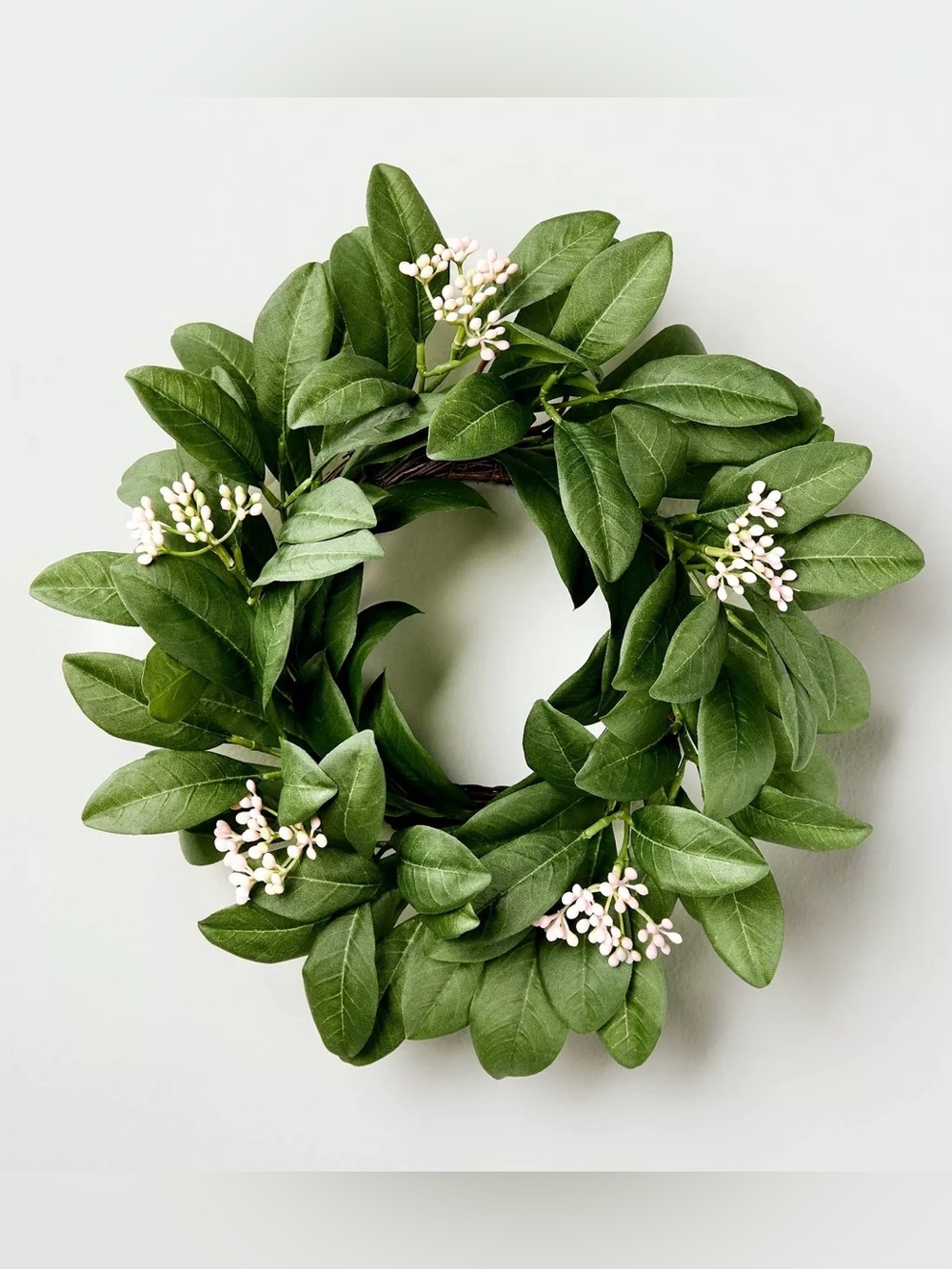 12" Mini Seeded Green Leaf Wreath - Hearth & Hand™ with Magnolia